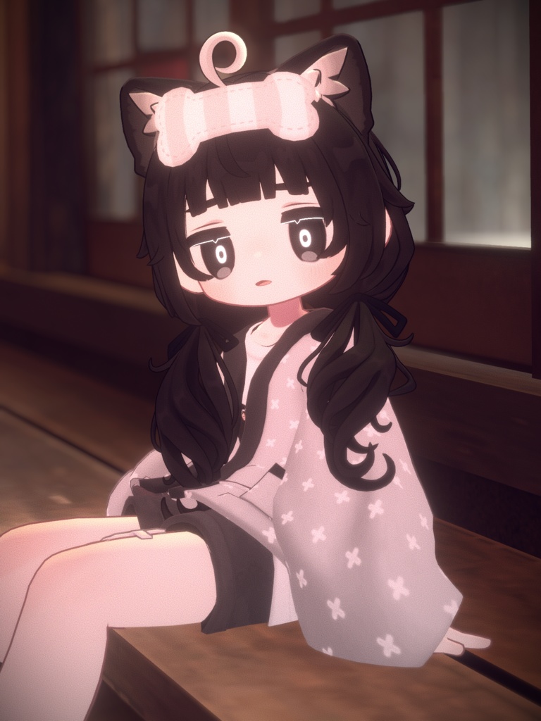 ぱっつんゆるおさげヘアー(キプフェル・まめひなた向け)【ギミック付き】