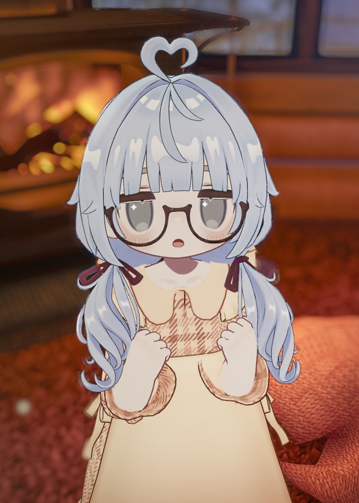 ぱっつんゆるおさげヘアー(キプフェル・まめひなた向け)【ギミック付き】