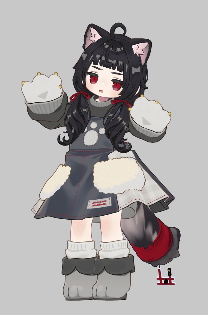 ぱっつんゆるおさげヘアー(キプフェル・まめひなた向け)【ギミック付き】