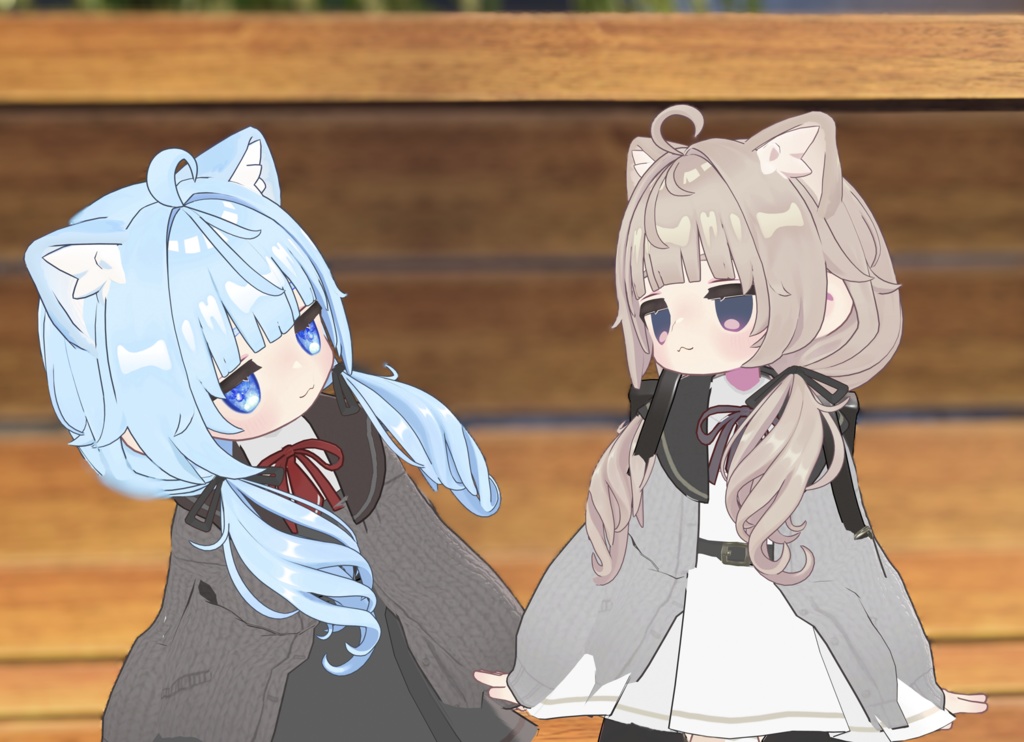 ぱっつんゆるおさげヘアー(キプフェル・まめひなた向け)【ギミック付き】