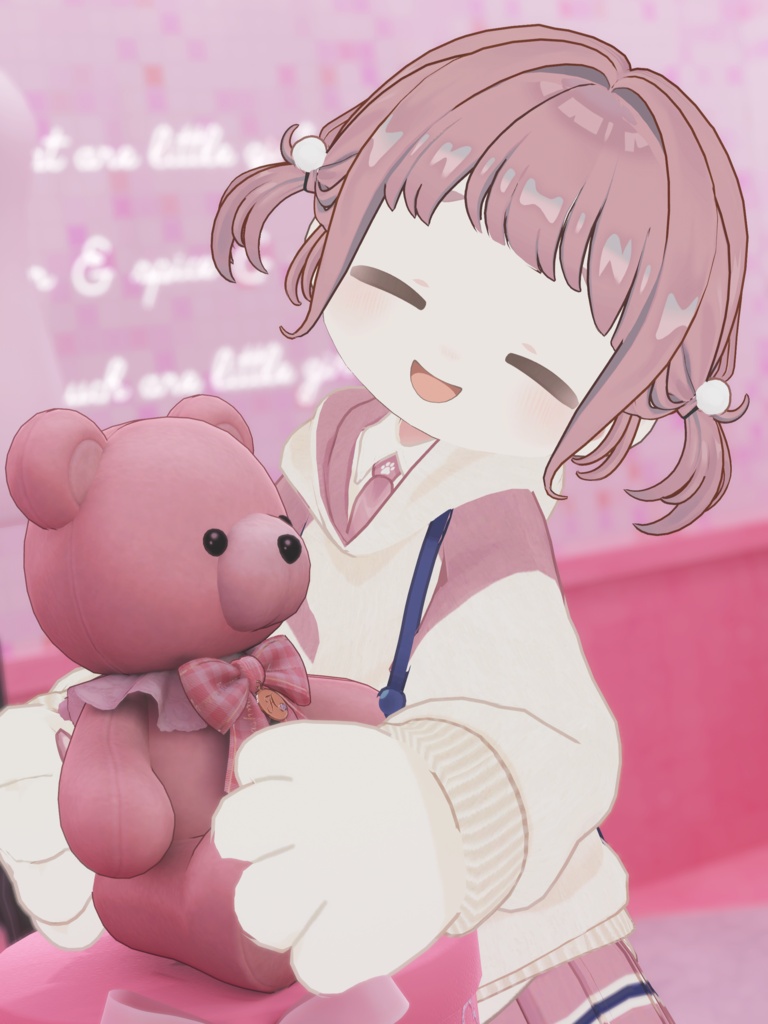 ゆるポップロングツイン(キプフェル・まめひなた向け)【ギミック付き】