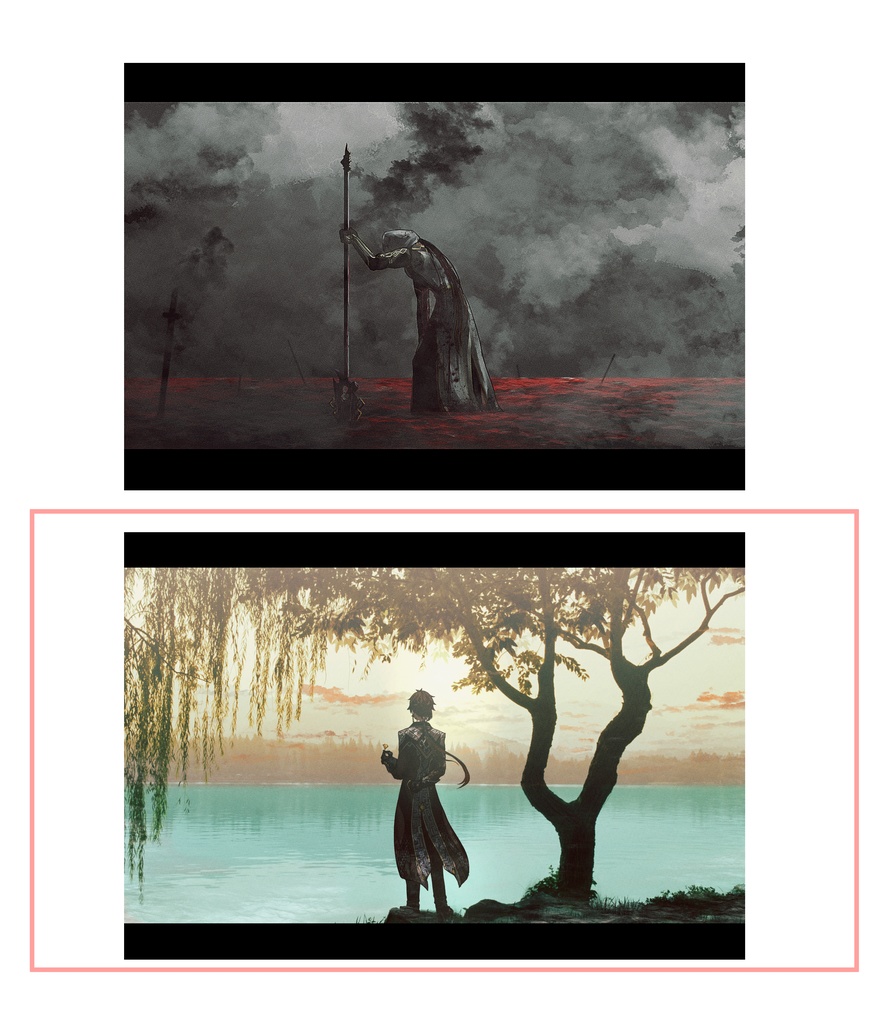 鍾離 タルタリヤ ポストカードセット