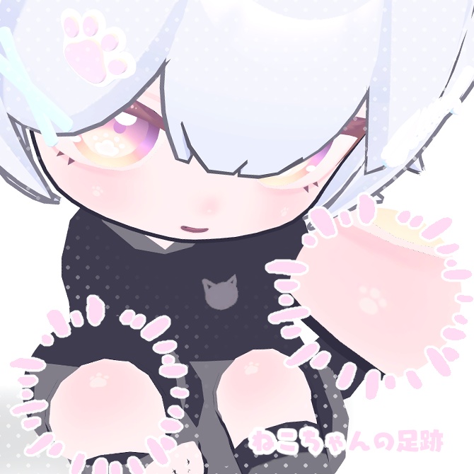 【に~にゃ専用】ゆめかわねこあい_メイク,ヘアピン付【eye_4Color】