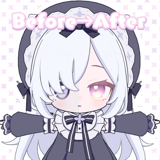 【に~にゃ専用】ゆめかわねこあい_メイク,ヘアピン付【eye_4Color】