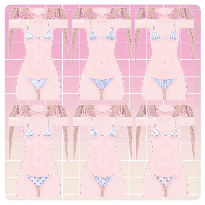 【シフォンちゃん/Chiffon専用】シフォンちゃんの女児ぱんつ【下着柄変更テクスチャ】