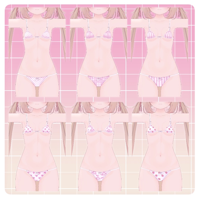 【シフォンちゃん/Chiffon専用】シフォンちゃんの女児ぱんつ【下着柄変更テクスチャ】