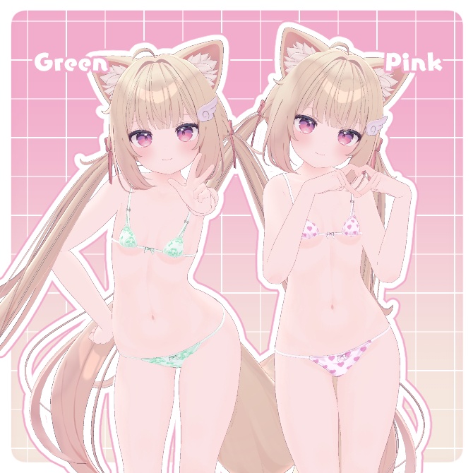 【シフォンちゃん/Chiffon専用】シフォンちゃんの女児ぱんつ【下着柄変更テクスチャ】