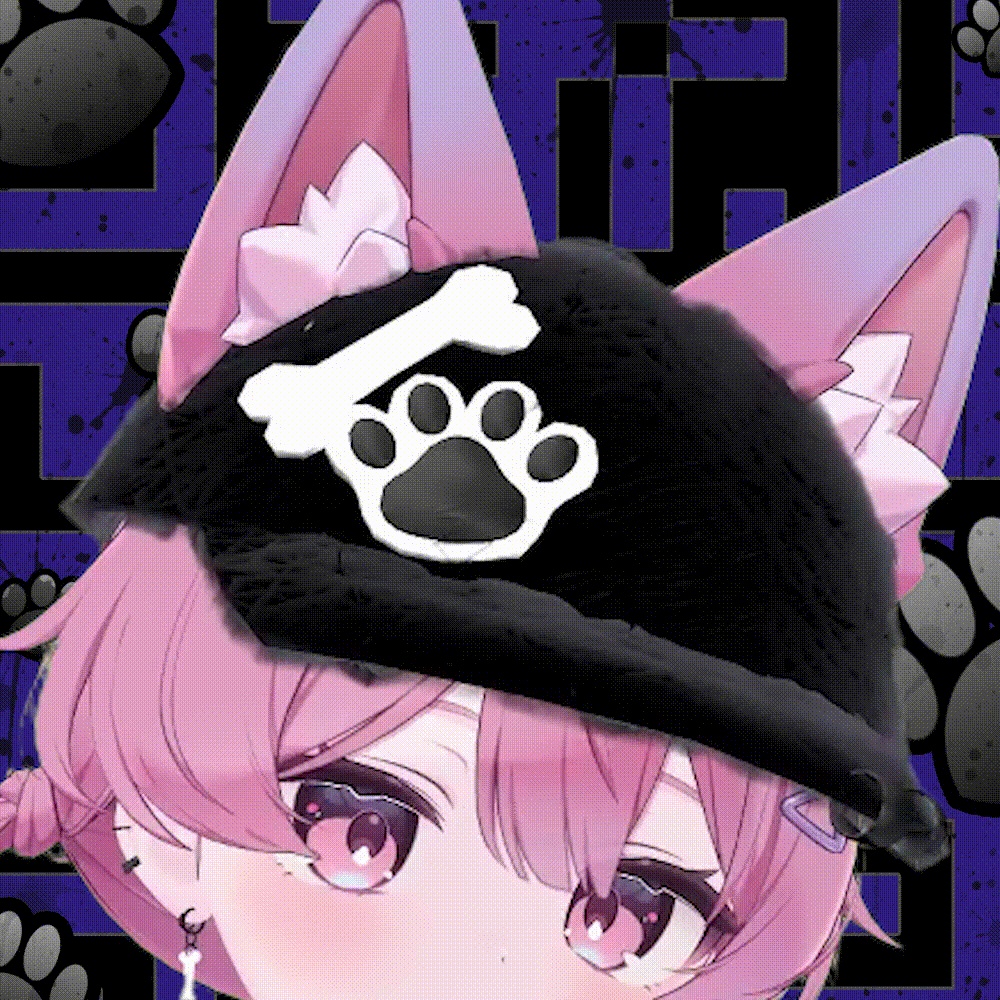 【MA対応・11アバ対応】Noir♡Puppy 3Set【帽子・チョーカー・ピアス】VRChatアクセサリー