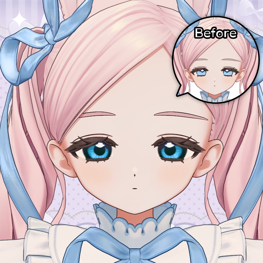 【11アバター対応】Vivid & Veil 【EyeTexture,24Color】