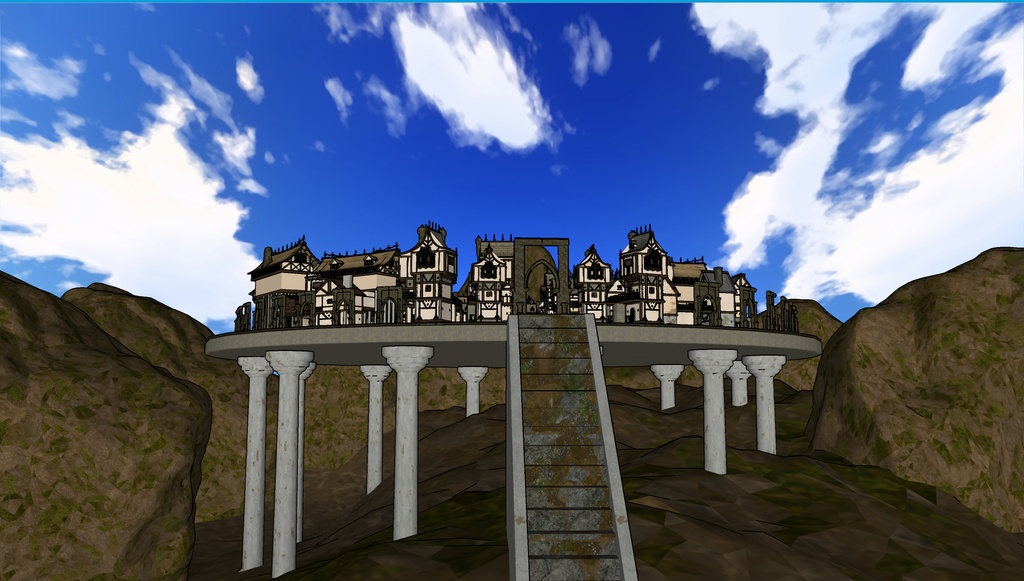 3D素材 Fantasy Medieval Village 漫画素材工房