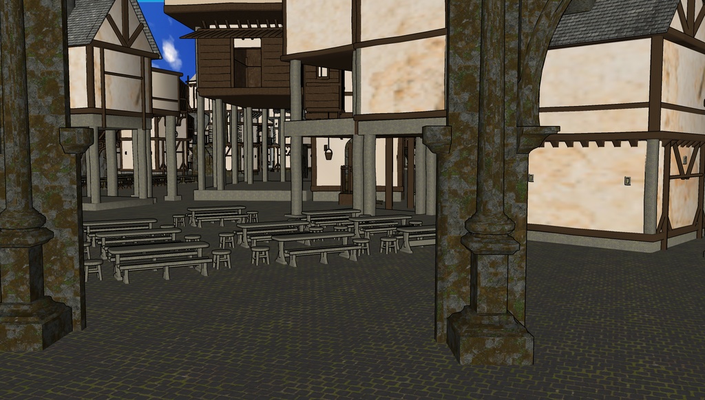 3D素材 Fantasy Medieval Village 漫画素材工房