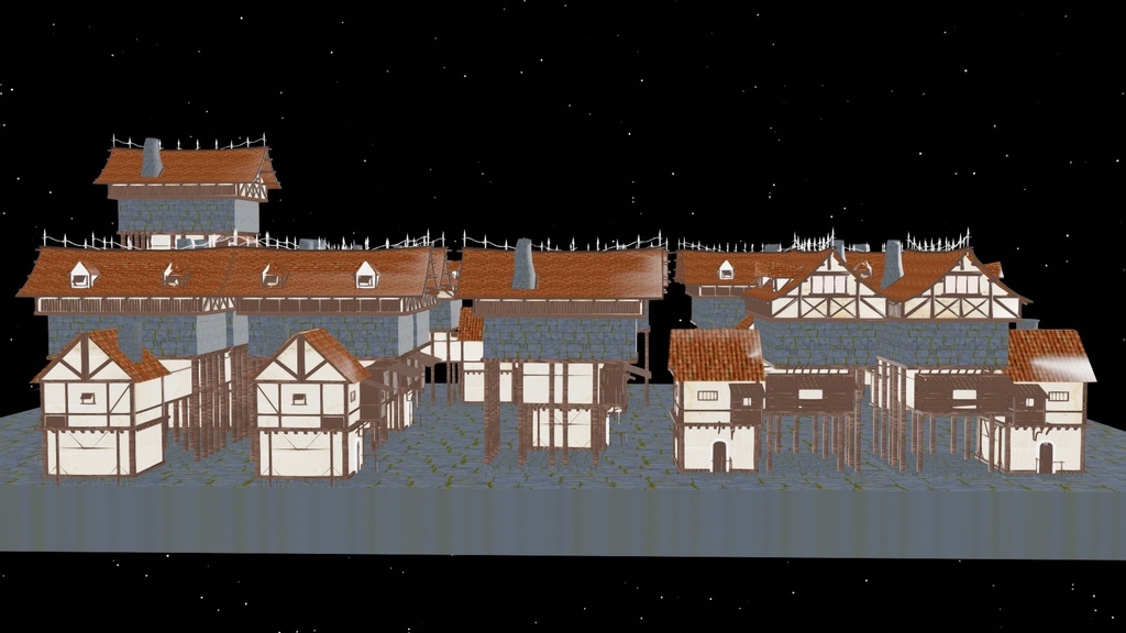 DL MMD Fantasy Anime City Stage V3 PMX ( Original) DOWNLOAD