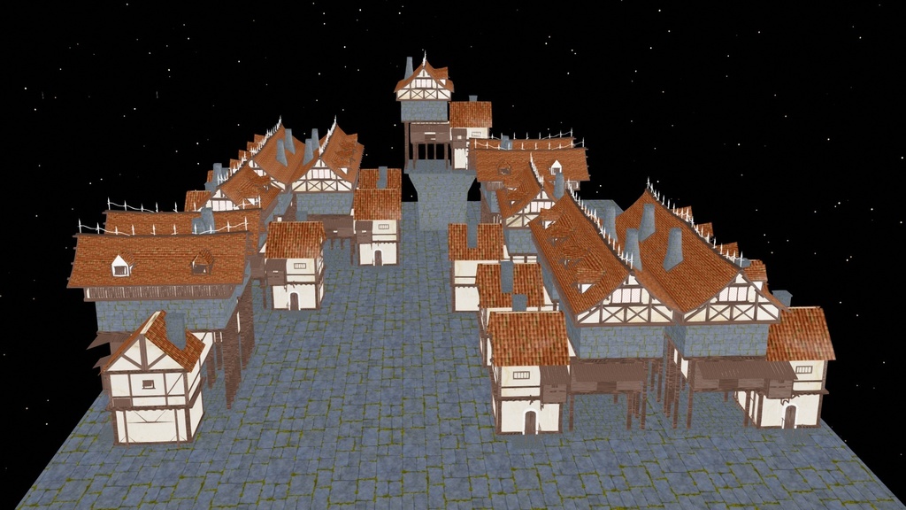 DL MMD Fantasy Anime City Stage V3 PMX ( Original) DOWNLOAD