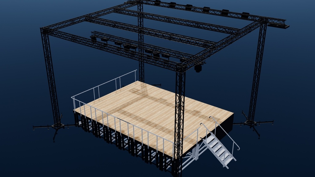 【MMDステージ配布】DL MMD STAGE PMX ( Original)