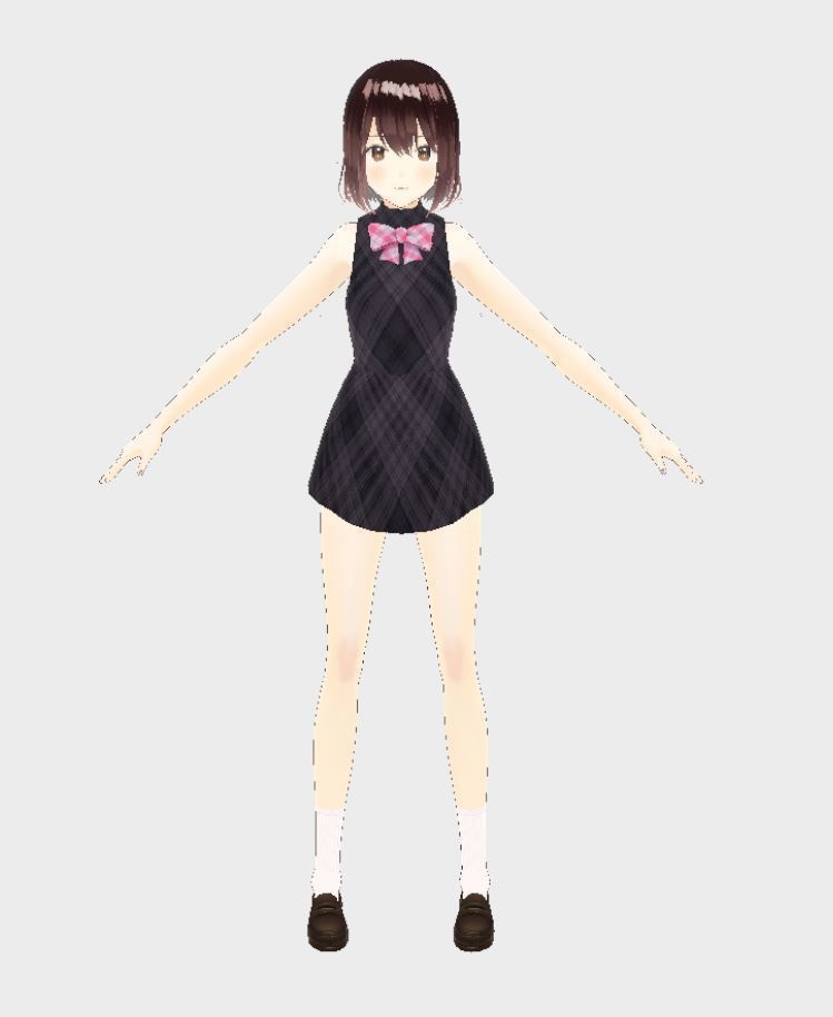 【Vroid用衣装テクスチャ】Vrchat Vtuber Dress Cloths Set 01