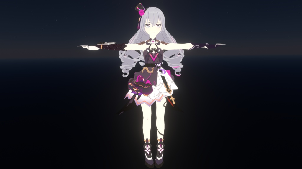 3DモデルーVRChat想定アバターVRM VRoid
