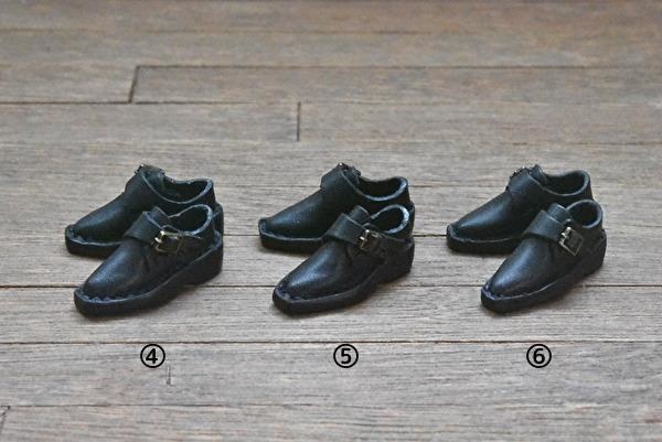 【オビツ11サイズ】紳士バックルシューズ(スクエア) 磁石入り