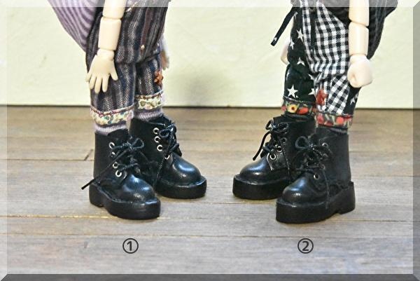 【オビツ11サイズ】厚底レースアップブーツ 磁石入り