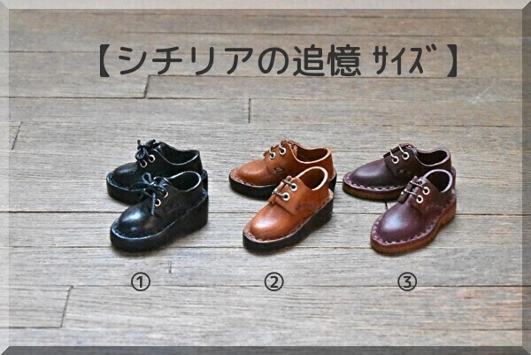 【シチリアの追憶サイズ】シューズ３種　磁石入り　★PRICE  DOWN★