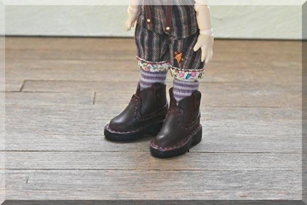 【オビツ11サイズ】ウエスタンショートブーツ 磁石入り