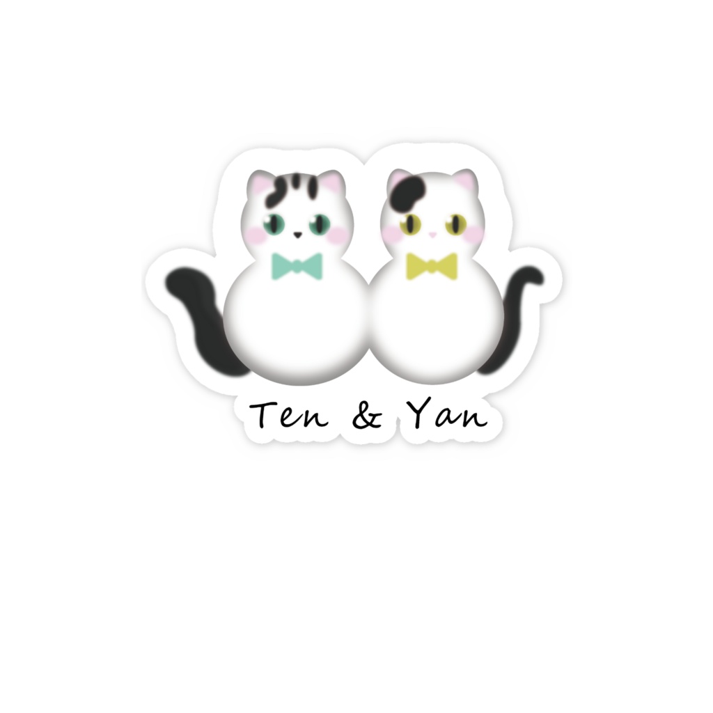 "Ten & Yan" スマホステッカー