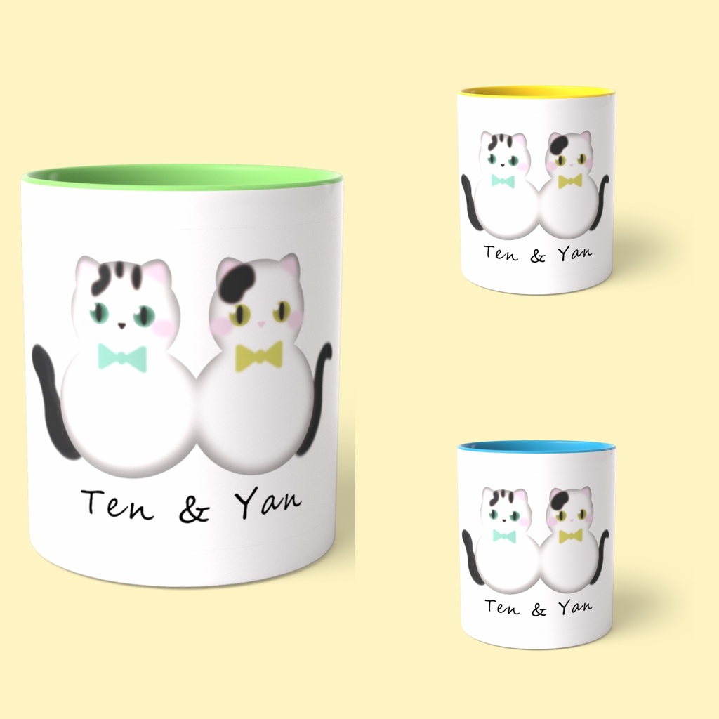 "Ten & Yan" マグカップ　