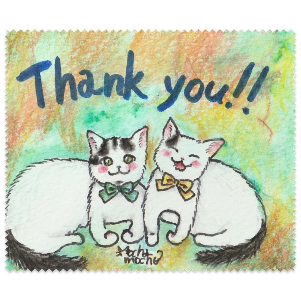 "天ちゃんとやんちゃんのサンキュー" メガネ拭き