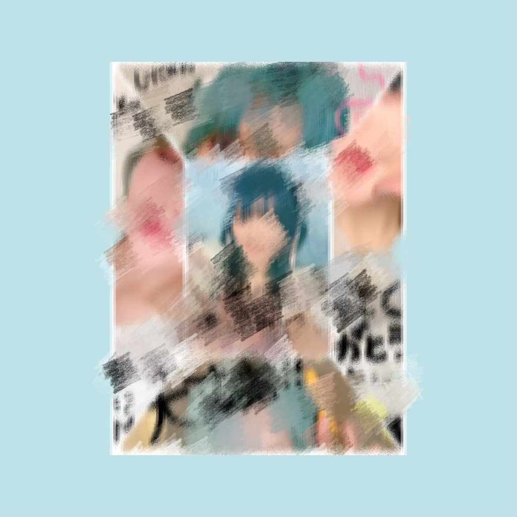 ⭐︎手書きメッセージ入り画像🩵