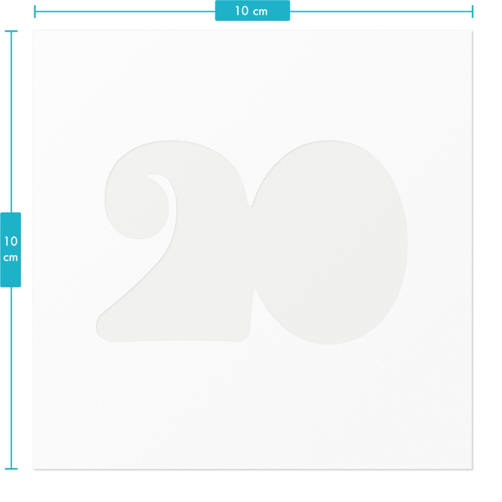 20歳のお祝いシール
