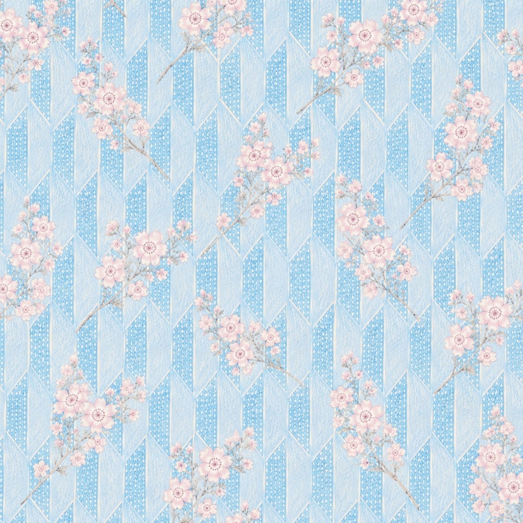 【淡雪桜の矢絣コレクション】和風デジタルペーパー 12枚セット|高解像度JPG|商用利用OK