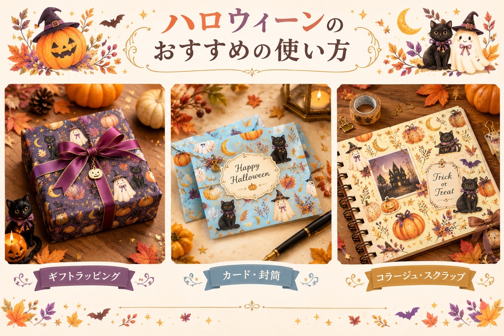 ハロウィーン秋色12枚セット