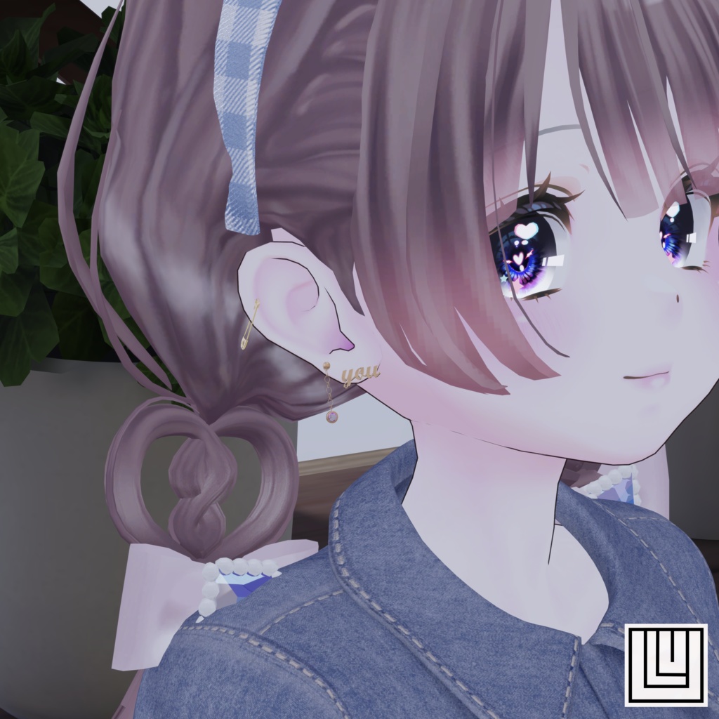 【VRChat】you&me earrings