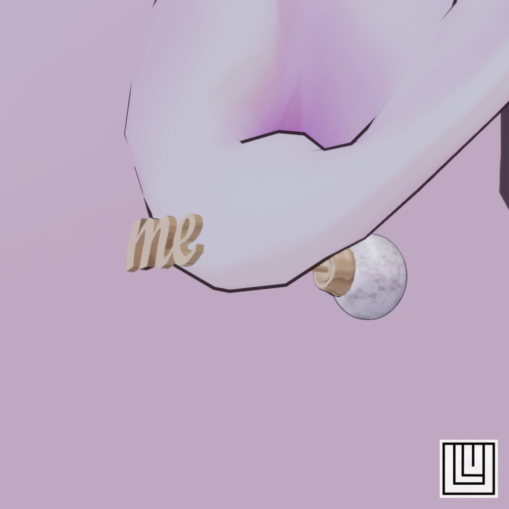 【VRChat】you&me earrings