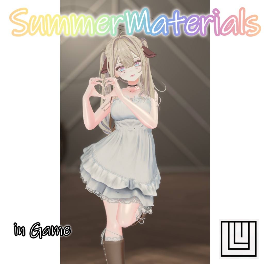 【VRChat】SummerMaterials【ツヤきら肌マテリアル】