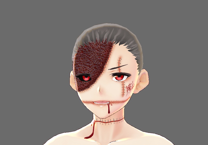 Stitched Together Male Skin/Face/Iris *Halloween*