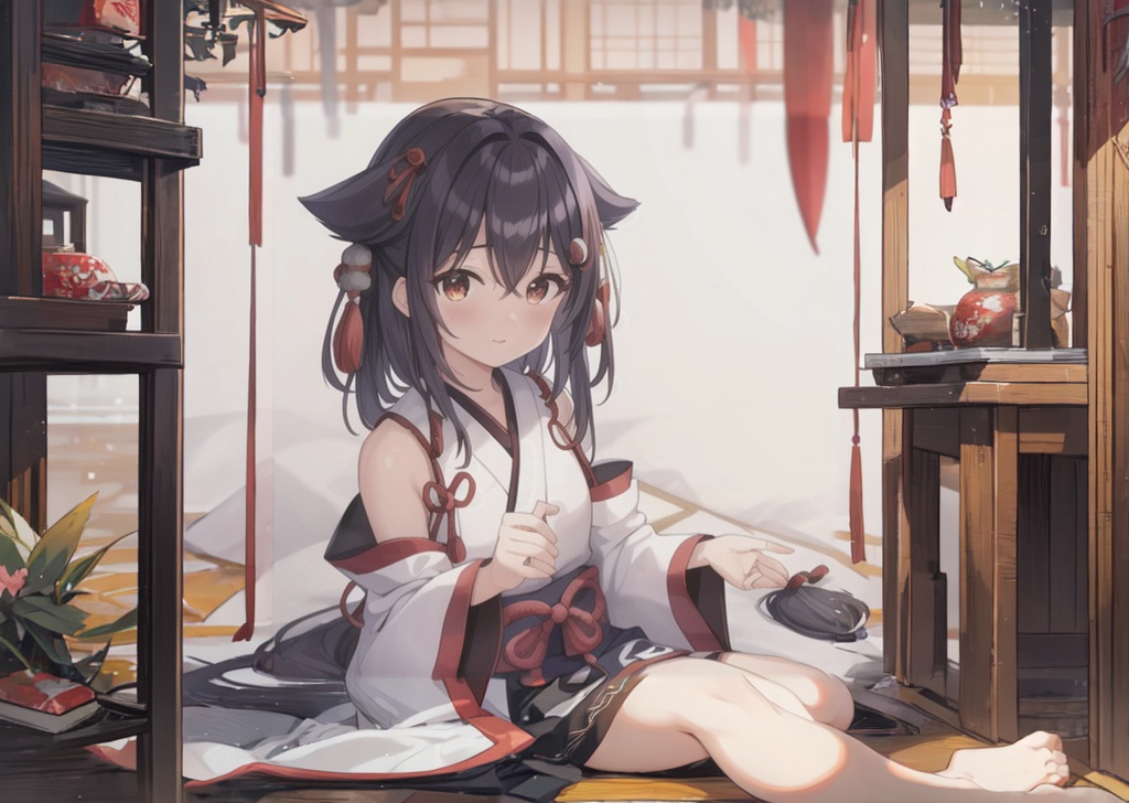 巫女さんの一時