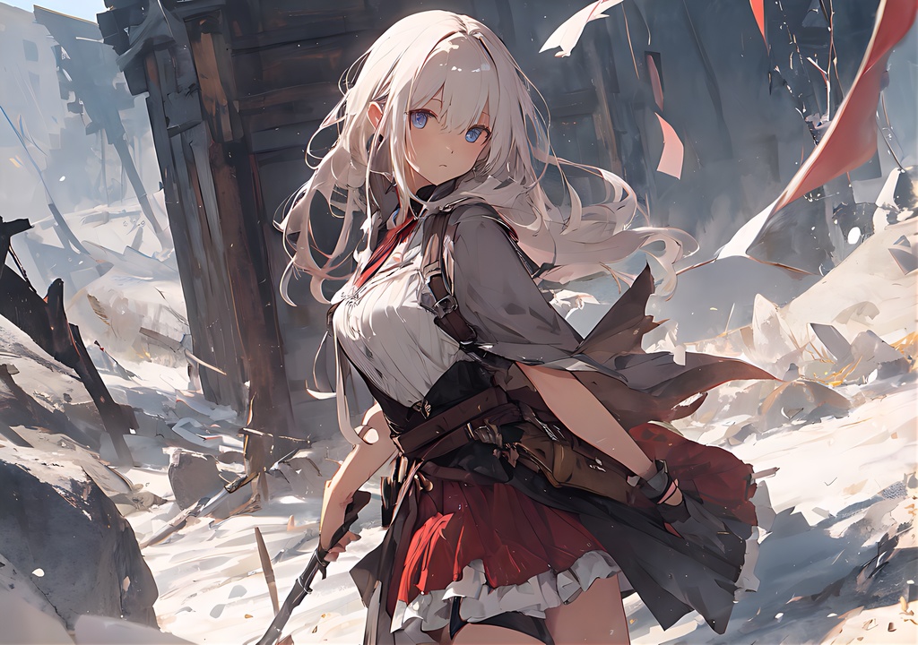 戦場の少女と旅人