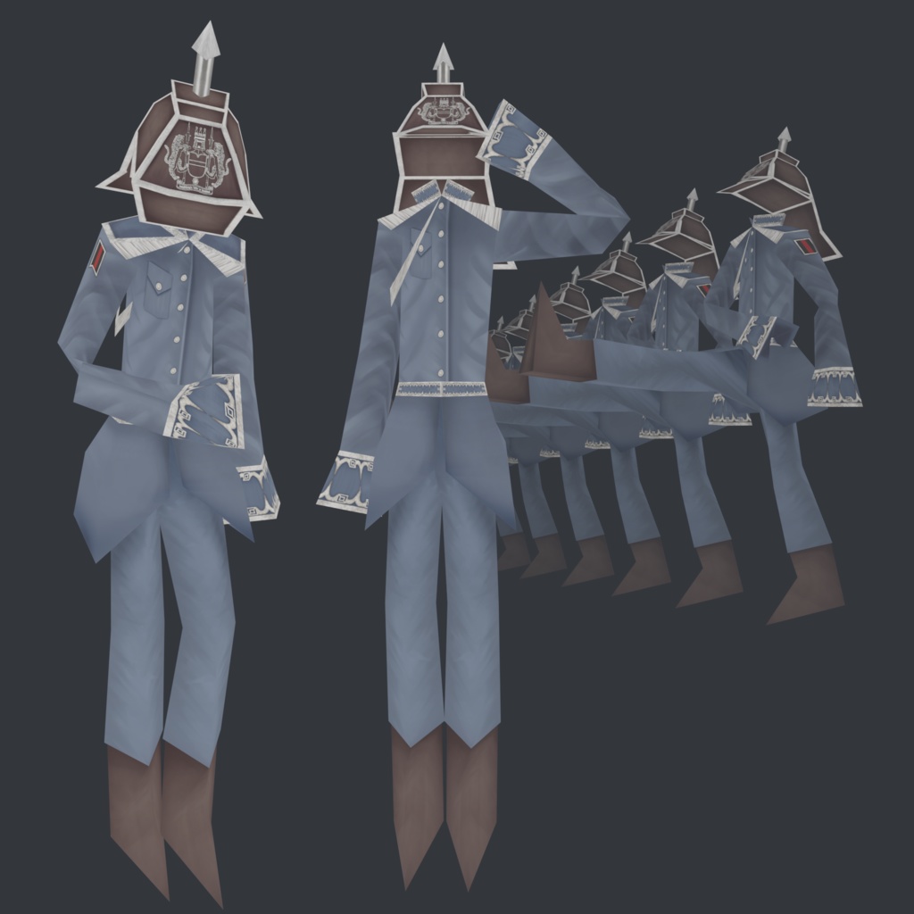 256△ オリジナル3Dモデル「ヨーゼフ」【VRChat想定】