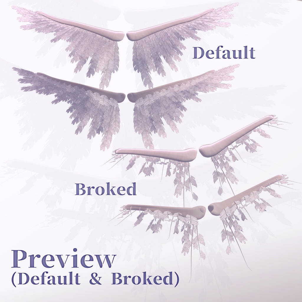 【アバターアクセサリ】WingedFallen 【MA対応】