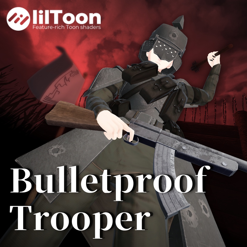 【VRChat想定衣装】BulletProof Trooper【7アバター対応】