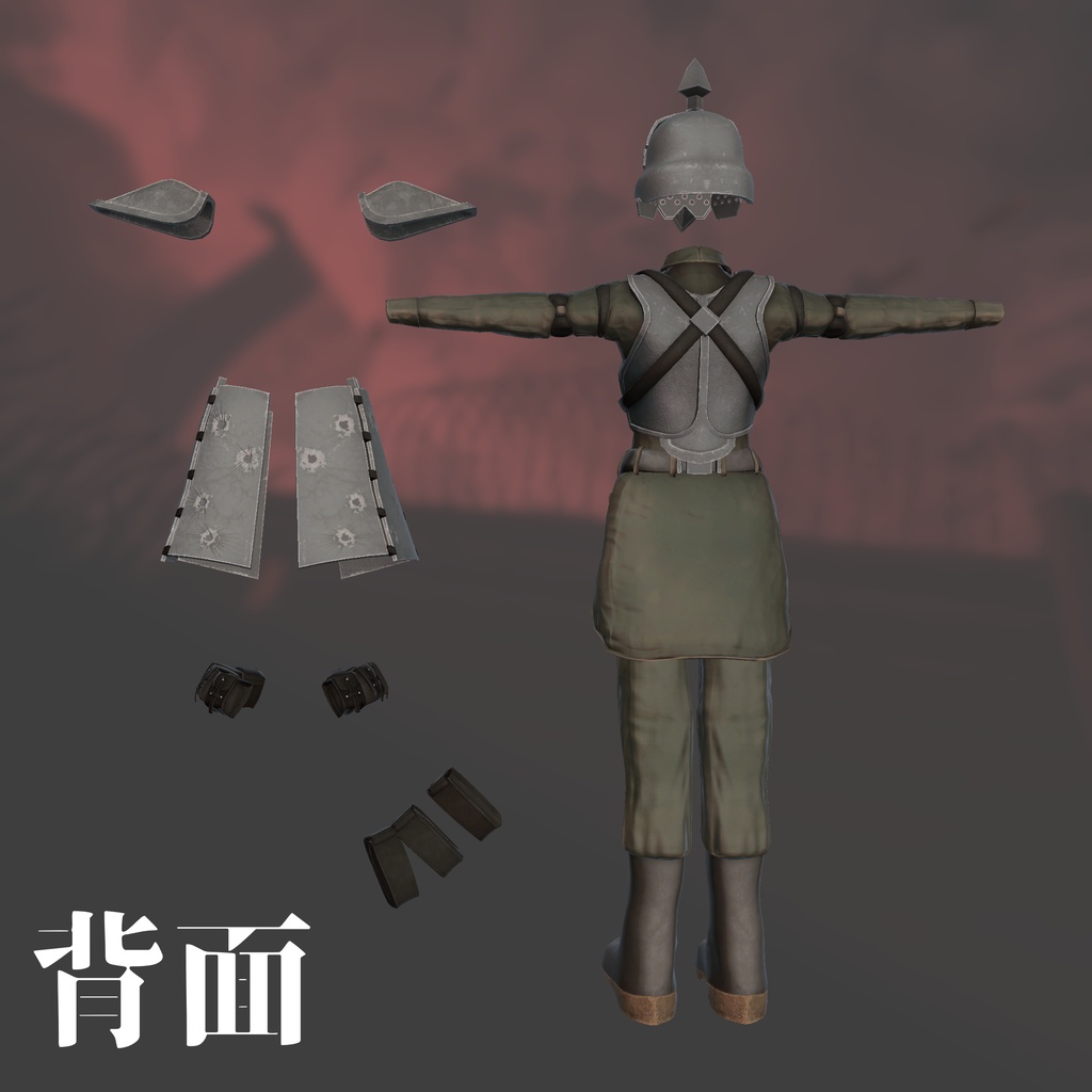【VRChat想定衣装】BulletProof Trooper【7アバター対応】