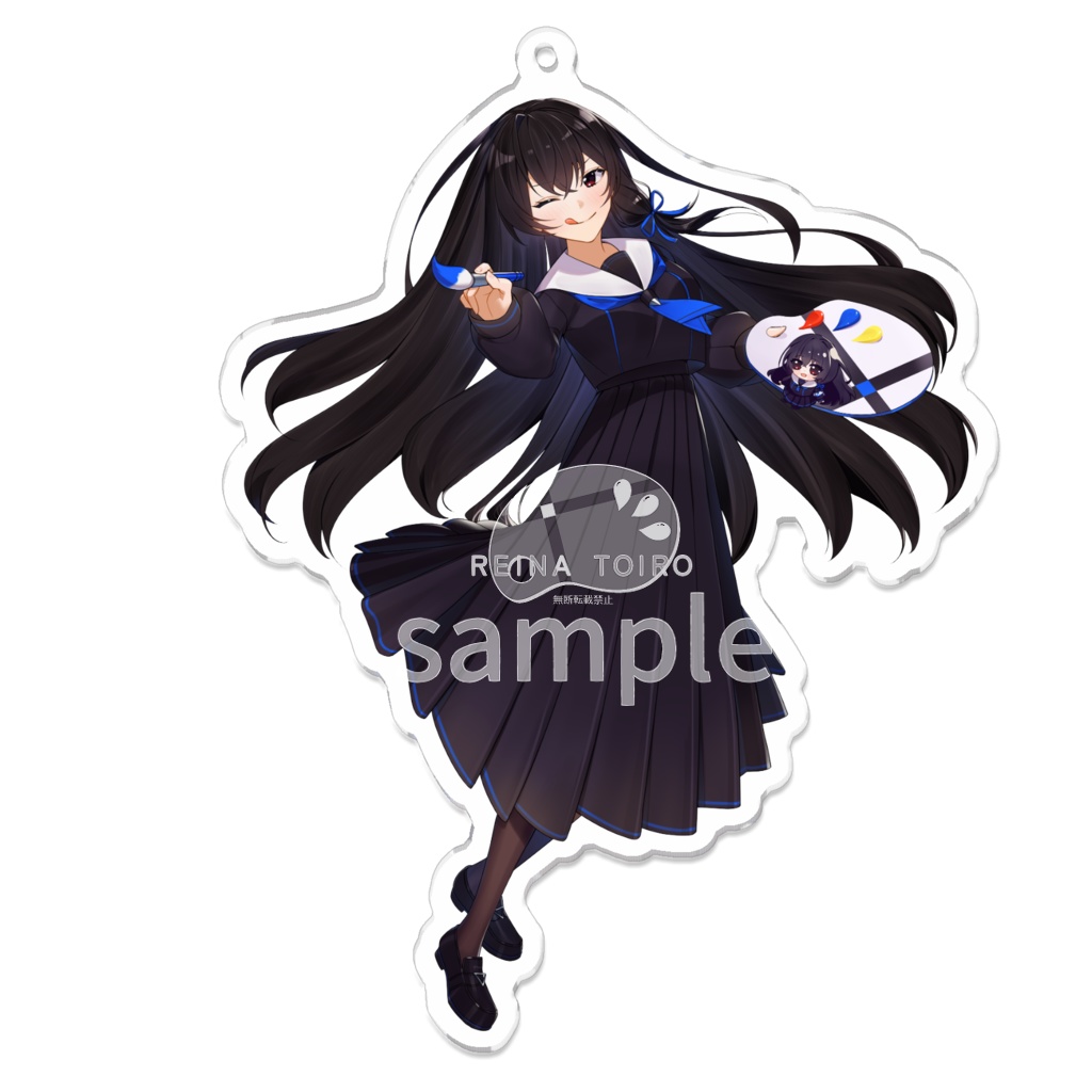 【十色レイナ】キービジュアクリルキーホルダー_ウインクver.