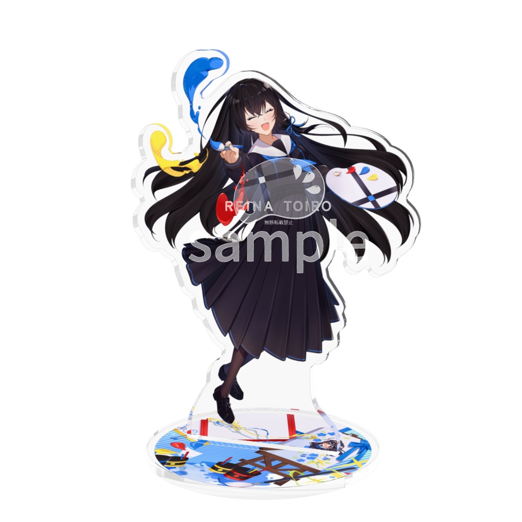 【十色レイナ】キービジュアクリルフィギュア_笑顔ver.