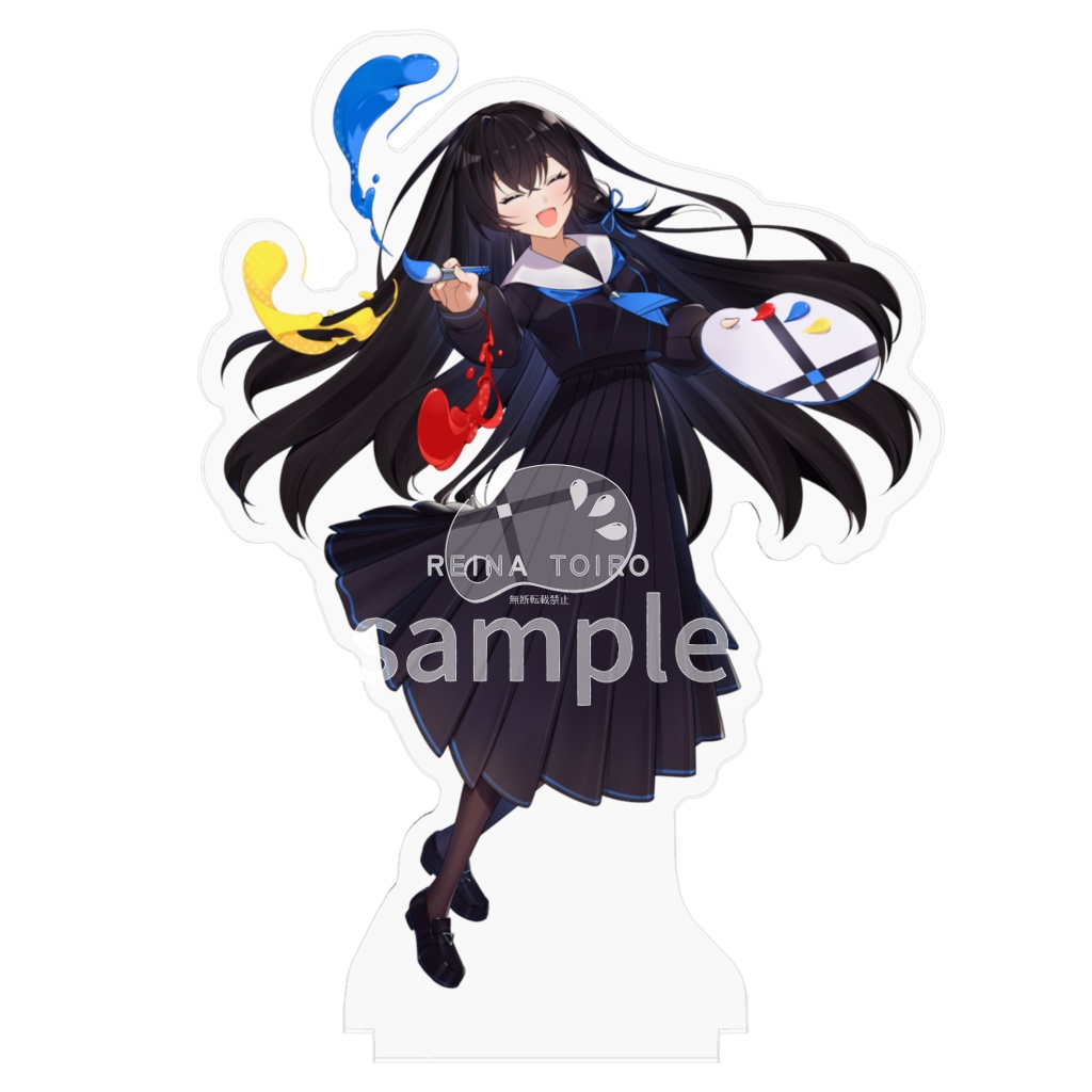 【十色レイナ】キービジュアクリルフィギュア_笑顔ver.