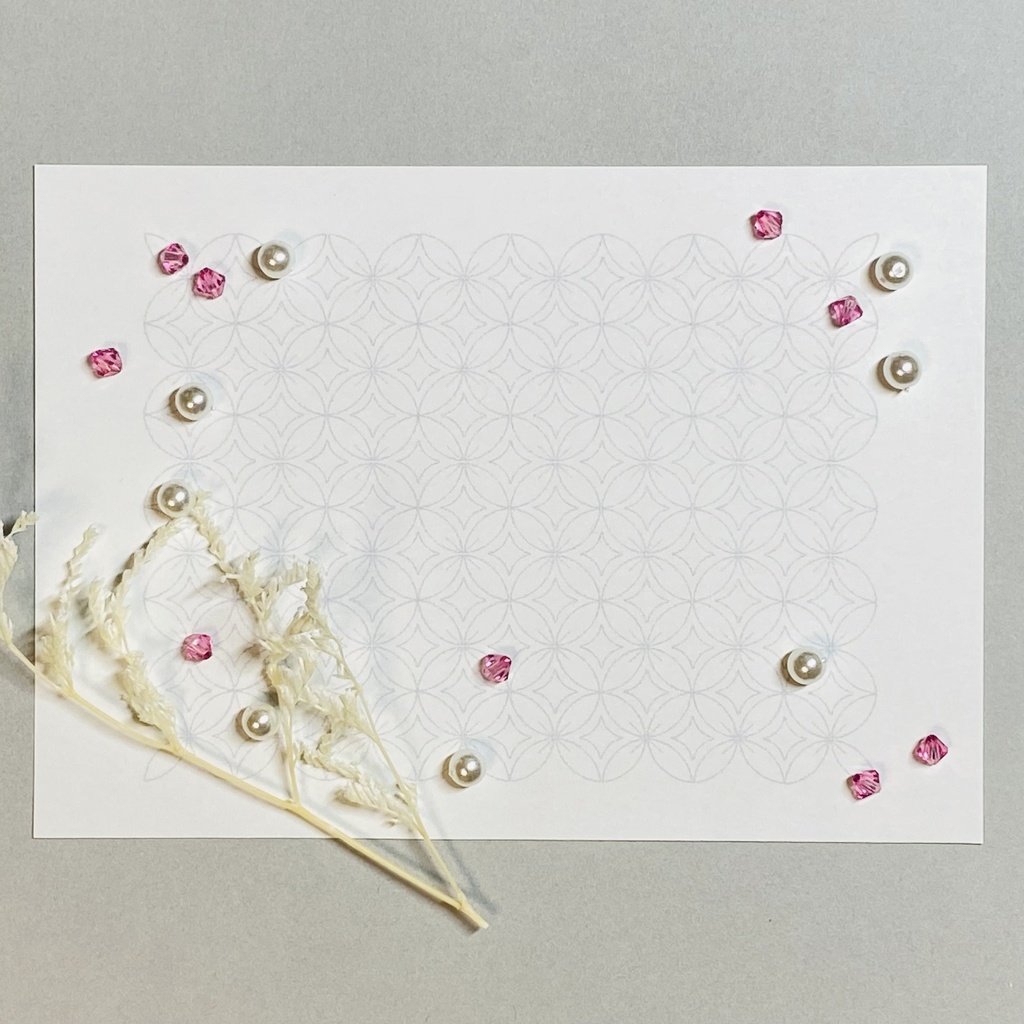 一面模様塗り絵 七宝柄