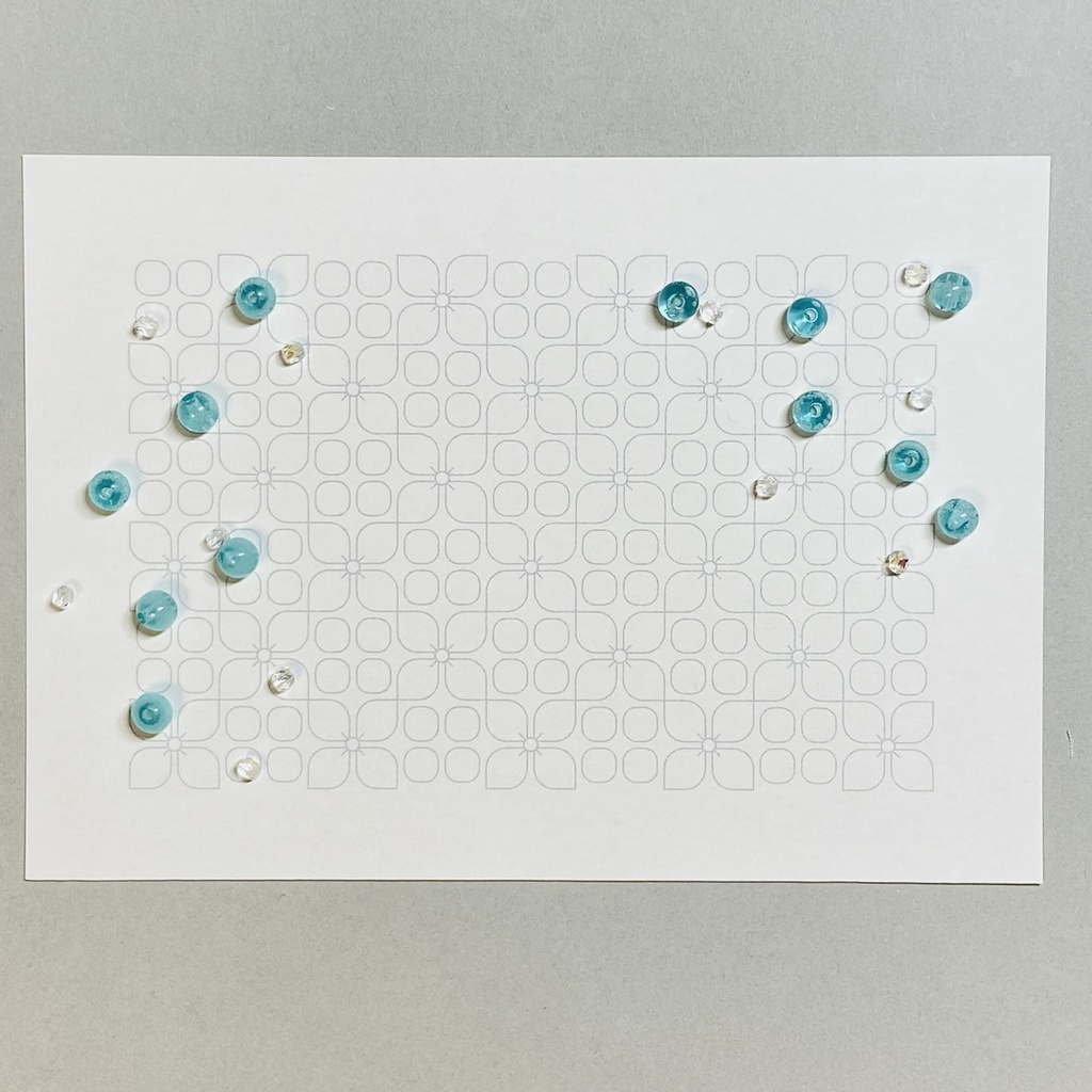 一面模様塗り絵 レトロ華柄