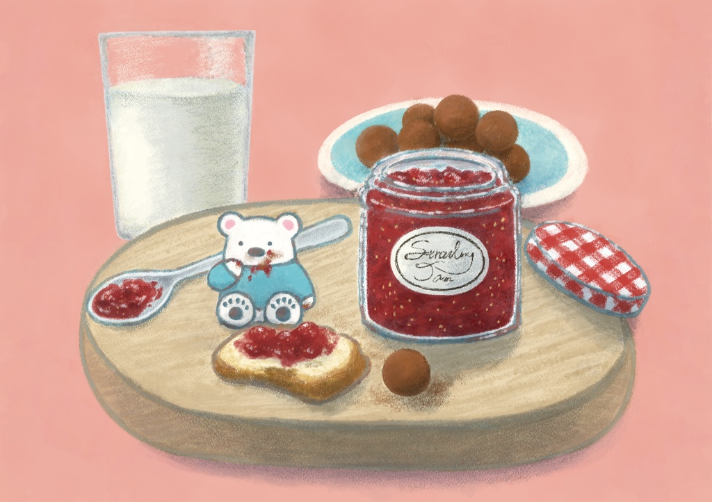 しろくまポストカード　ジャム