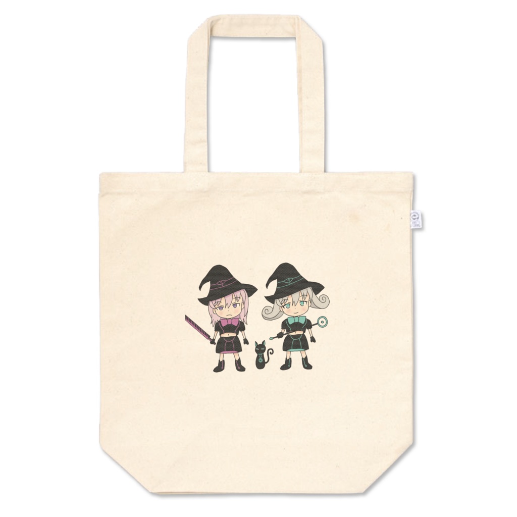 Black Witch Meeting Magic Girl ブラックウィッチ集合ミニキャラ 魔法少女 トートバッグ