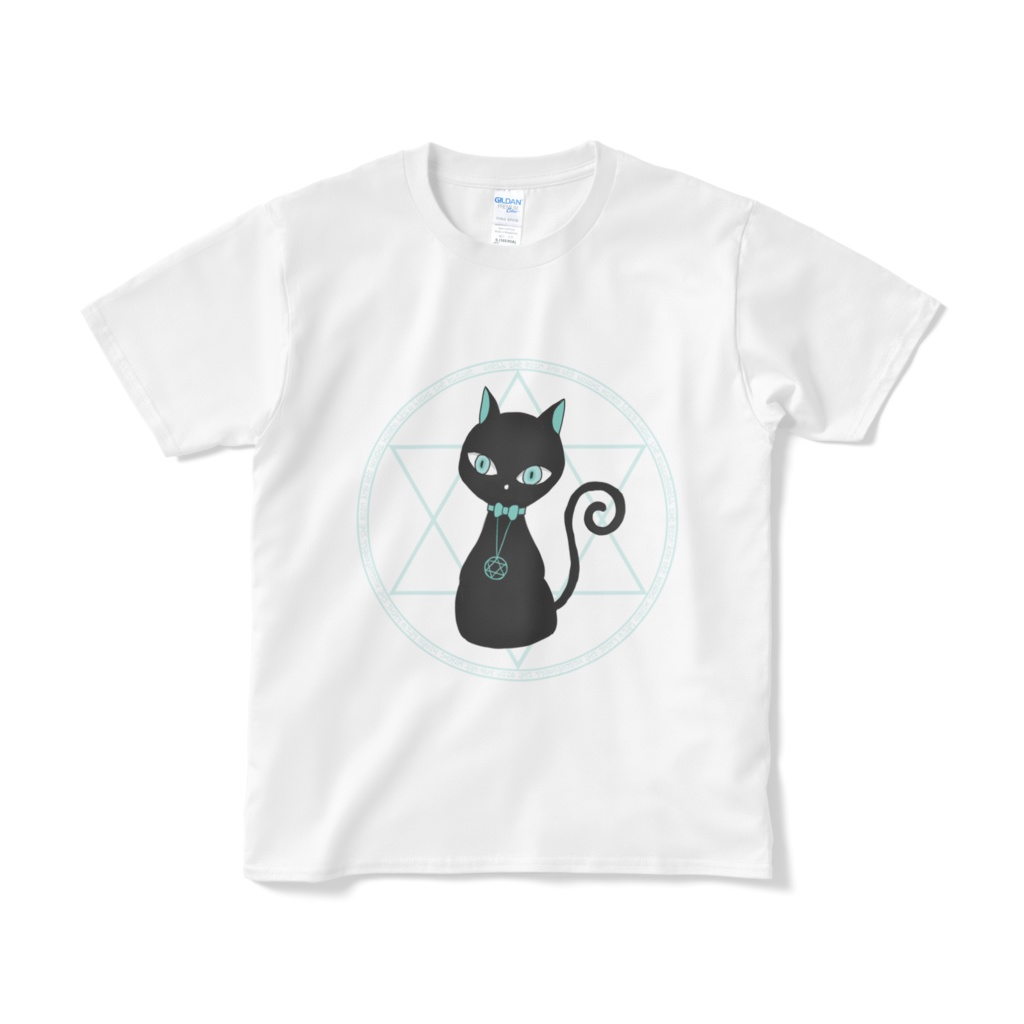 Black Cat Black Cat Familiar ブラックキャット 黒猫 使い魔 Tシャツ