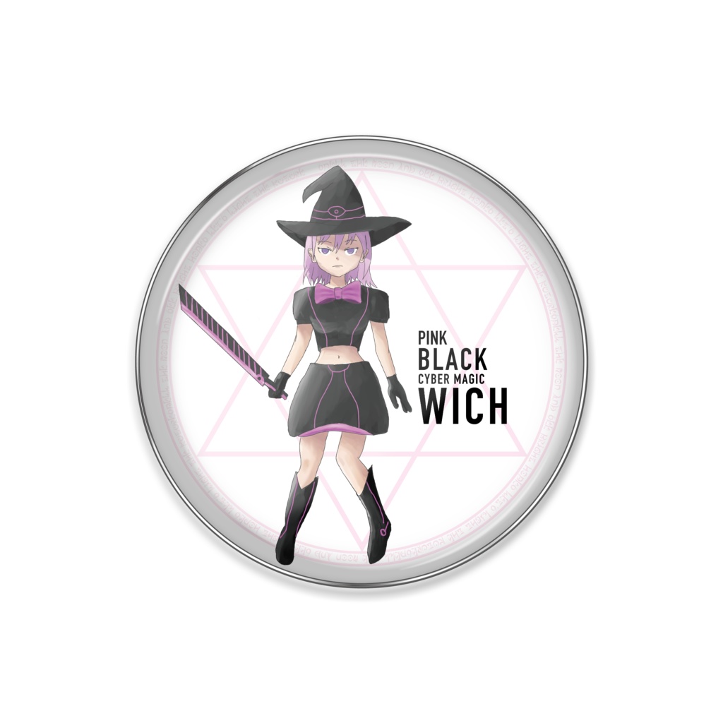 Pink Black Witch ピンクブラックウィッチ ピンバッジ